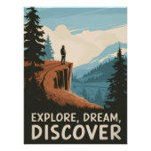 Ontdek droomontdekking perfect poster (Voorkant)