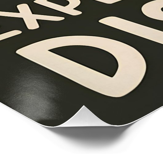 Ontdek droomontdekking perfect poster (Hoek)