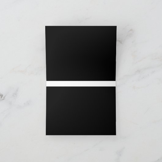 Ontdek een boeiende zwart-wit foto bedankkaart (Binnen)