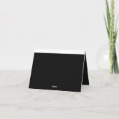 Ontdek een boeiende zwart-wit foto bedankkaart (Achterkant)