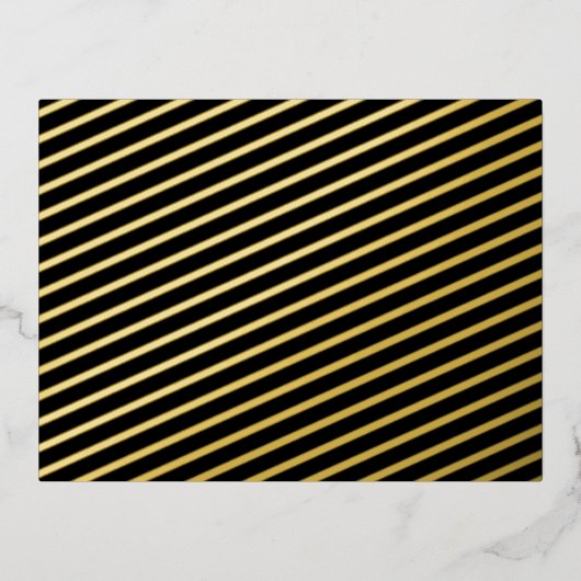 Ontdek een boeiende zwart-wit foto folie feestdagen briefkaart (Voorkant)