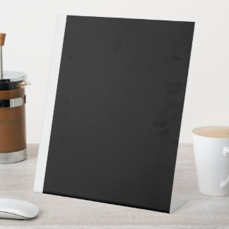 Ontdek een boeiende zwart-wit foto reclamebord met voetstuk