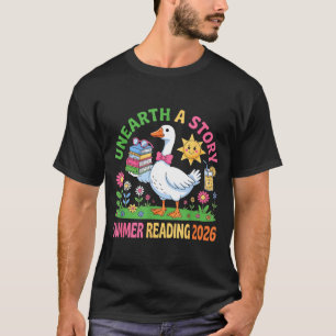 Ontdek een verhaal zomer 2026 domme gans leest t-shirt