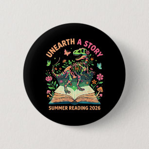 Ontdek een verhaal zomer bibliotheek lezen 2026 Di Ronde Button 5,7 Cm