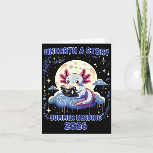 Ontdek een verhaal zomer leesprogramma 2026 grappi kaart (Voorkant)