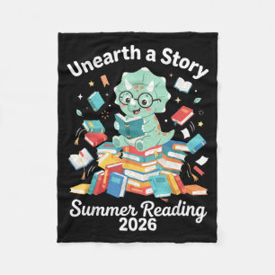 Ontdek een verhaal zomerlezen 2026 bibliotheek man fleece deken