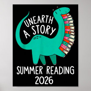 Ontdek een verhaal zomerlezen 2026 dinosaurussenbo poster