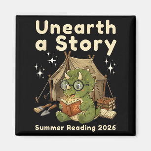 Ontdek een verhaal zomerlezen 2026 triceratops magneet