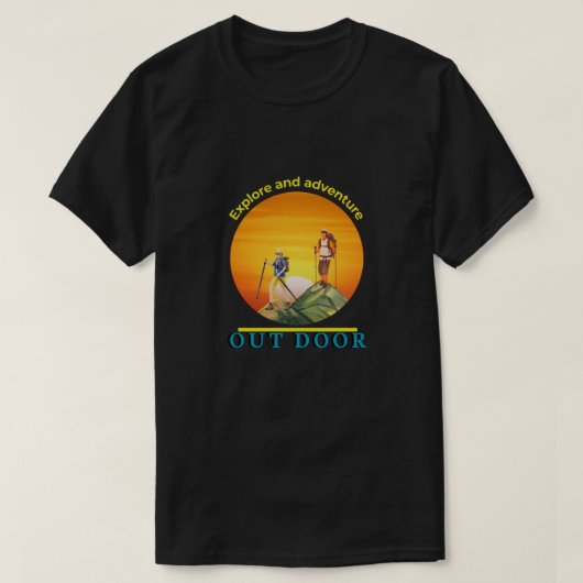 Ontdek en avontuur t-shirt (Design voorkant)