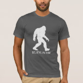 Ontdek en sta op in deze grappige Big Foot T-shirt (Voorkant)