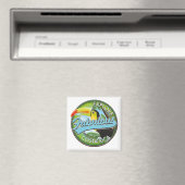 Ontdek geweldige costa rica logo magneet (Insitu (Vaatwasser))