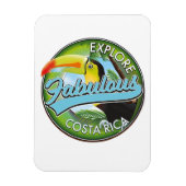 Ontdek geweldige costa rica logo magneet (Verticaal)