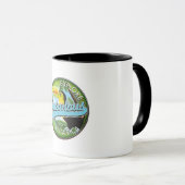 Ontdek geweldige costa rica logo mok (Voorkant rechts)