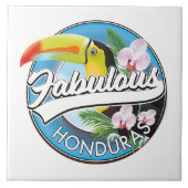 Ontdek geweldige Honduras-logo Tegeltje (Voorkant)