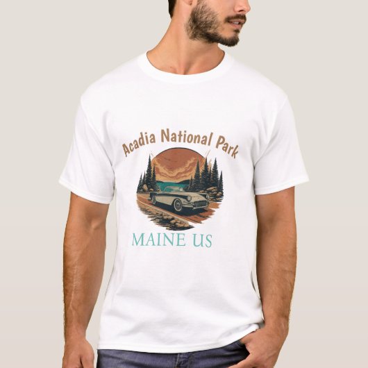 Ontdek het Acadia National Park T-shirt (Voorkant)