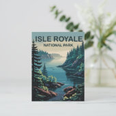Ontdek het afgelegen paradijs van Isle Royale Mich Briefkaart (Staand voorkant)