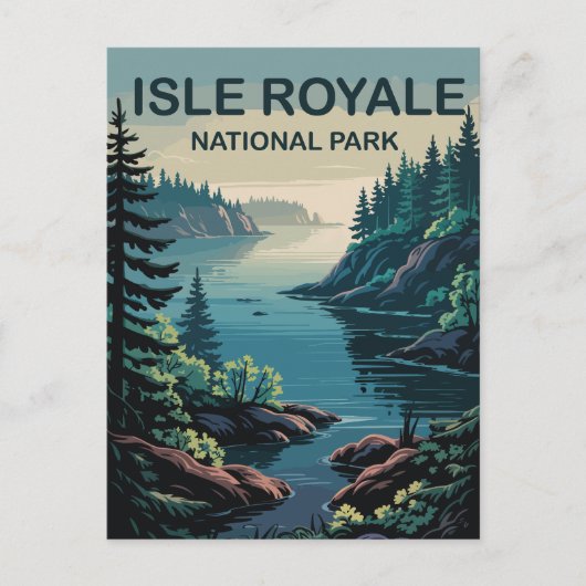 Ontdek het afgelegen paradijs van Isle Royale Mich Briefkaart (Voorkant)