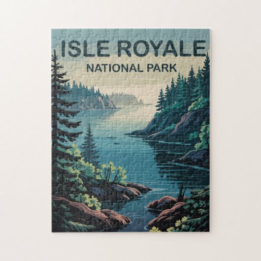 Ontdek het afgelegen paradijs van Isle Royale Mich Legpuzzel (Verticaal)