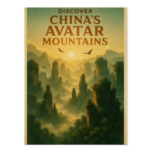Ontdek het Avatar gebergte in China Perfect Poster (Voorkant)