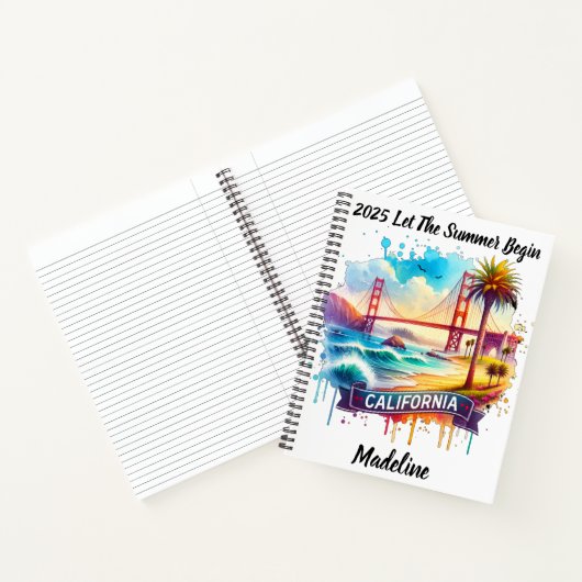 Ontdek het bruisende Californië aan de iconische b Notitieboek (Binnen)