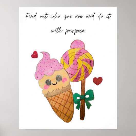 Ontdek het doel van je leven poster (Voorkant)