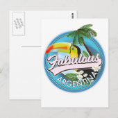 ontdek het fantastische Argentinië logo Briefkaart (Voorkant / Achterkant)