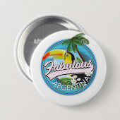 ontdek het fantastische Argentinië logo Ronde Button 7,6 Cm (Voorkant /achterkant)