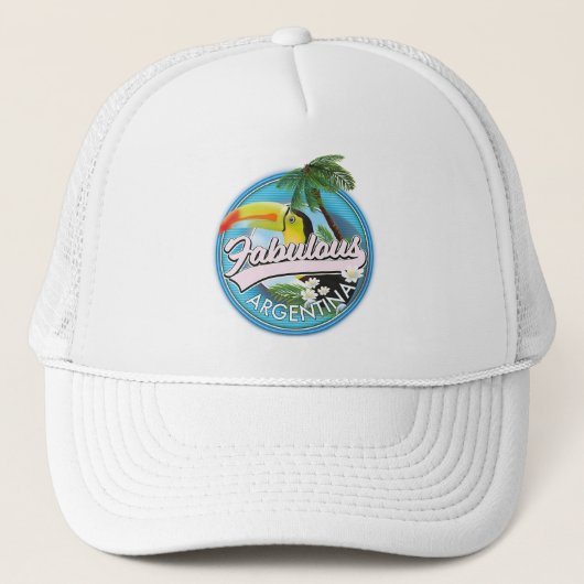 ontdek het fantastische Argentinië logo Trucker Pet (Voorkant)