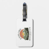 Ontdek het Great Smoky Mountains National Park Bagagelabel (Achterkant verticaal)