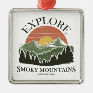 Ontdek het Great Smoky Mountains National Park Metalen Ornament
