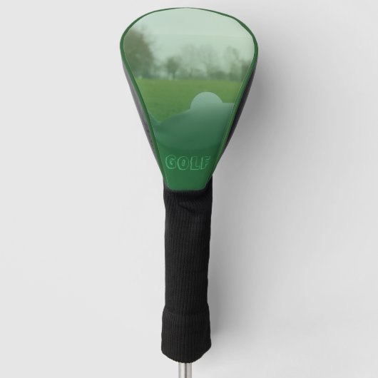 Ontdek het groene gedeelte: Aangepaste driver Golfheadcover (Voorkant)