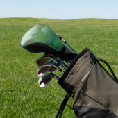 Ontdek het groene gedeelte: Aangepaste driver Golfheadcover (Insitu)