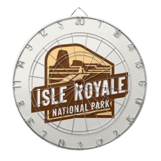 Ontdek het Isle Royale National Park Dartbord (Voorkant)