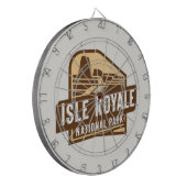 Ontdek het Isle Royale National Park Dartbord (Voorkant Links)