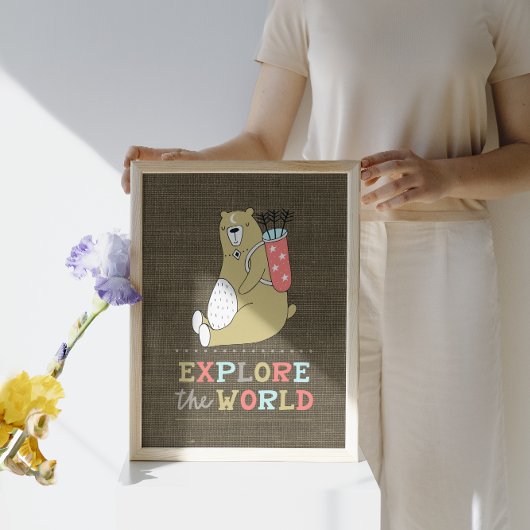 Ontdek het Kind van het World Boho Beer Poster