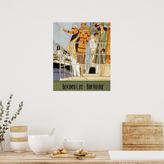 Ontdek het leven: Betonreis Poster (Keuken)