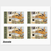 Ontdek het leven: Betonreis Rechthoekige Sticker (Vel)