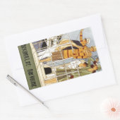 Ontdek het leven: Betonreis Rechthoekige Sticker (Envelop)