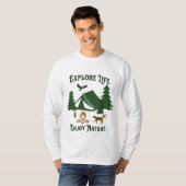 Ontdek het leven, geniet van Natuur T-shirt (Voorkant volledig)