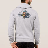 Ontdek het leven | Mannen Full-zip Hoodie (Achterkant)