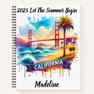 Ontdek het levendige Californië bij de iconische b Notitieboek