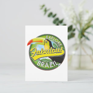 Ontdek het Logo van Prachtig Brazilië Briefkaart
