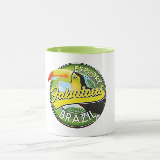 Ontdek het Logo van Prachtig Brazilië Mok (Midden)