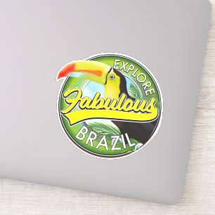 Ontdek het Logo van Prachtig Brazilië Sticker