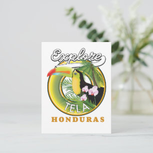 Ontdek het logo van Tela Honduras Briefkaart