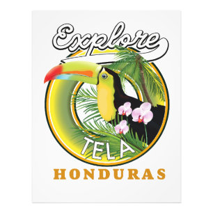 Ontdek het logo van Tela Honduras Foto Afdruk