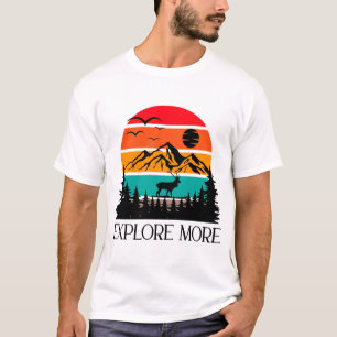 Ontdek het meer avontuur van de Natuur van de Berg T-shirt
