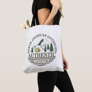 Ontdek het Noord-Amerikaanse outdoor wandelavontuu Tote Bag