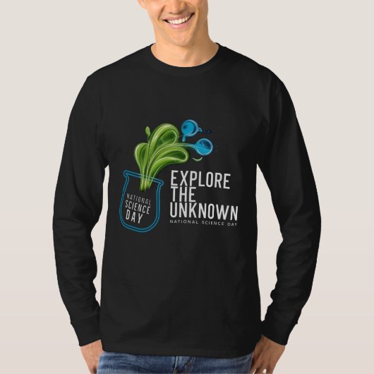 Ontdek het onbekende National Science Day T-shirt (Voorkant)