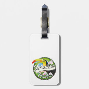 Ontdek het prachtige Ecuador logo Bagagelabel
